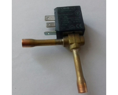 Соленоїдний клапан 230В 50Гц - газова труба Ø 6 мм - отвір Ø 2 мм